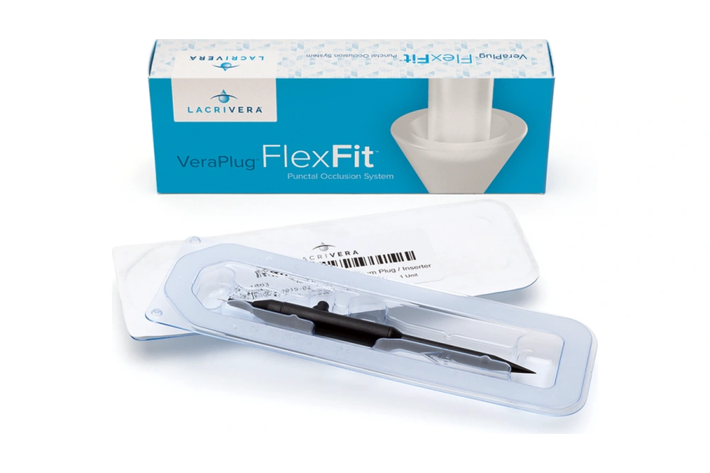 VeraPlug FlexFit Punctal Plug, X-Small, Sterile, Preloaded, 1 Pair/Box