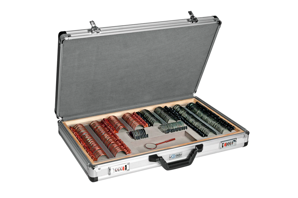 Optical Trial Lens Set with AR Coating & Metal Rims – 260 Pieces