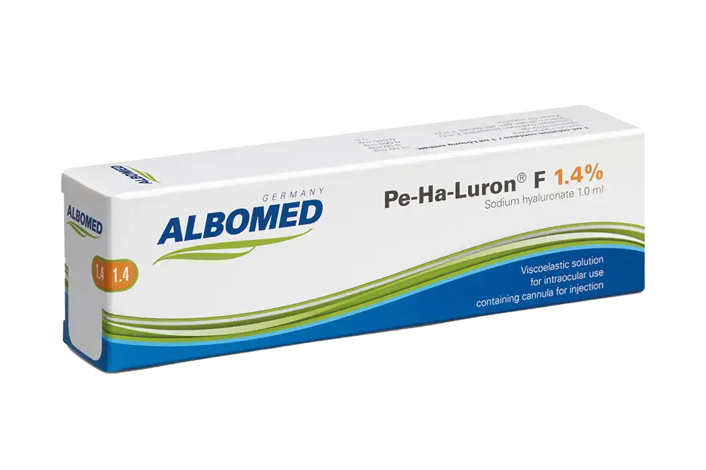Pe-Ha-Luron F 1.4% Sodium Hyaluronate Ophthalmic Viscoelastic, 1.0 ml
