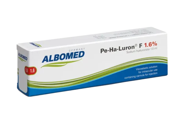 Pe-Ha-Luron F 1.6% Sodium Hyaluronate Ophthalmic Viscoelastic, 1.0 ml