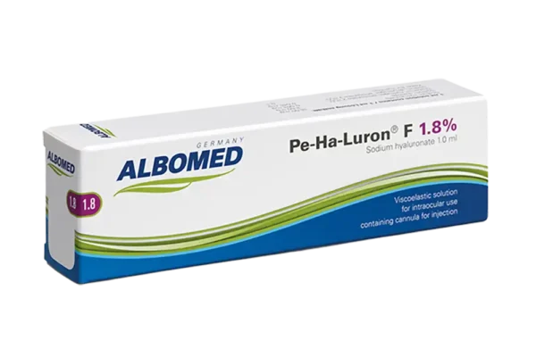 Pe-Ha-Luron F 1.8% Sodium Hyaluronate Ophthalmic Viscoelastic, 1.0 ml