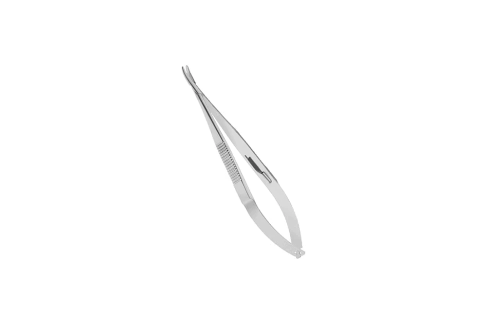 Castroviejo Needle Holder, Curved, Standard Jaws, with Lock